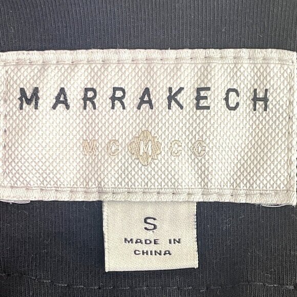 MARRAKECH Anthropologie Mollie Ryder Full Zip Moto Style Jacket Black Size S EUC - Picture 5 of 6